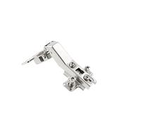 GTV Corner Hinge 45 Degree COCA Without Spring for Push-to-Open, Slide-On Mounting, Pot Diameter 35 mm, Includes Mounting Plate H2 mm Euro Screws, for Corner Cabinets, Nickel