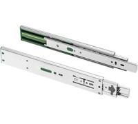 GTV - Drawer Runners H45 Versalite Plus+, Ball Guide with Damping, H = 45 mm, Sledge min Soft-Close Mechanism, Load Capacity 40 kg, Easy and Quick Installation