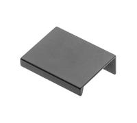 GTV Edge Mounted HEXI Pull-Out Kitchen/Bedroom Cabinet Door Handle (C-32 / L-50mm, Black)