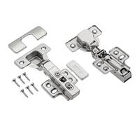 GTV HD-Hinge ECHC-N Hydraulic Corner Stop Pot Hinges Set of 4