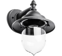 GTV Lighting TOSKANA Garden Wall Light - 25 cm - Aluminium - Black - IP 54