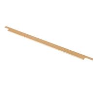 GTV Lind Brushed Gold Anodised Furniture Handle 352mm Drill Spacing, 796mm Length, Handle Strip 18mm Wide Edge Profile Handle for Kitchen Cupboard Drawer Furniture Accessories