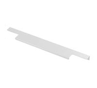 GTV Lind Edge Handle for Furniture Fronts Modern Aluminium Profile Handle Length 450 mm Drilling Distance 192 mm Includes Screws Aluminium Colour