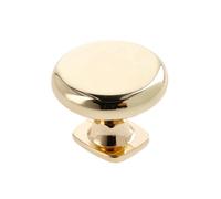 GTV - Lorena Knob Diameter 3.3 cm I Furniture Knobs with Screws I Cabinet Knobs Kitchen Knobs Door Knob Drawer Knob Handle Furniture Handles I Brass