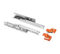 GTV - Lower Assembly Instructions P2O L=350, Modern Slide, Plate 18 mm - Underfloor Guide Drawer Runners Full Extension Drawer Slides - Maximum Load 25 kg - 1 Set = 2 Pieces