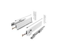 GTV - Modern Box Drawer I L = 450 mm H = 210 mm I White I Quiet Close I Load up to 40 kg I Easy Installation I Synchronisation of the Path of the Guides I PB-D-KPL450C1