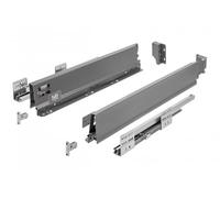 GTV - Modern Box Pro Drawer Runners I L = 450 mm H = 84 mm I Anthracite I Drawer with Quiet Close I Synchronisation of the Travel of the Guides I Load up to 40 kg I PB-MBPRO-KPL450A