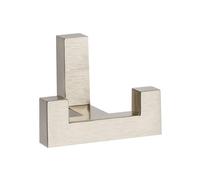 Colorful Double Hat Coat Hanger Hook Door Wall Bath - Brushed Steel