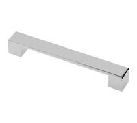 GTV Modern Design Furniture Handle UZ-79F Geometric Shape Zamak Material Wheelbase 160 mm Length 195 mm Polished Chrome Finish
