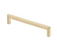 REJS NYXA Minimalist Cabinet Handle, ZnAl Alloy, Black, Graphite, Brushed Gold, Cashmere, 128mm, 192mm, 320mm (Brushed Gold, 128mm)