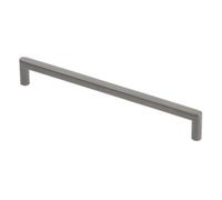 REJS NYXA Minimalist Cabinet Handle, ZnAl Alloy, Black, Graphite, Brushed Gold, Cashmere, 128mm, 192mm, 320mm (Graphite, 192mm)