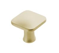 GTV - Piazza Brass Knob 30 x 30 mm I Furniture Knobs with Screws I Cupboard Knobs Kitchen Knobs Door Knob Drawer Knob Handle Furniture Handles I Shell: Galvanised, Painted