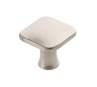 GTV - Piazza Knob Stainless Steel Look 30 x 30 mm I Furniture Knobs with Screws I Cupboard Knobs Kitchen Knobs Door Knob Drawer Knob Handle Furniture Handles I Shell: Galvanised, Painted