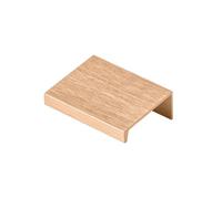 Pull Handle Edge Mounted HEXI Kitchen Bedroom Cabinet Door Drawer (Gold Brushed, C-32 / L-50mm)