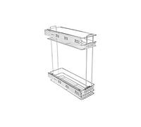 GTV Pull Out Soft Close Wire Storage Basket for Kitchen Unit in various sizes (Cabinet size: 150mm, Silver)