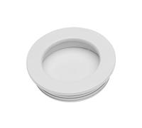 GTV Round Recessed Kitchen Bedroom Door Handle B224 (White)