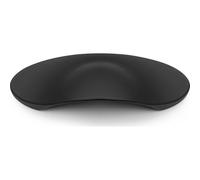 GTV Shell Handle, Ergonomic Design, Made of Robust ZnAl, Includes M4 Screws, 106 mm Length, 64 mm Drilling Spacing, for Kitchen Chest of Drawers, Matte Black