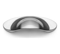 GTV Shell Handle, Ergonomic Design, Made of Robust ZnAl, Includes M4 Screws, 60 mm Length, 32 mm Drilling Spacing, for Chest of Drawers Kitchen, Brushed Stainless Steel