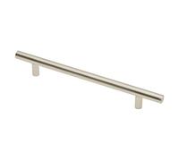 GTV Solid Metal Brushed Steel Finish T Bar Kitchen Door Handles - 320mm Hole centres