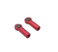 GTVNPOA Components 2pcs Metal M3 Aluminum Link Rod Tie End Ball Joint Alloy 3MM Head Hole L4.5MM For RC Car Truck Upgrade Part Accessories(Red)
