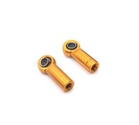GTVNPOA Components 2pcs Metal M3 Aluminum Link Rod Tie End Ball Joint Alloy 3MM Head Hole L4.5MM For RC Car Truck Upgrade Part Accessories(Golden)