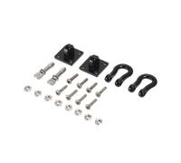 GTVNPOA Components For D90 For SCX10 1/10 Red Black 2pcs Metal For Climbing Trailer Tow Hook Hooks Buckle Winch Shackles Accessory Scale(Black)