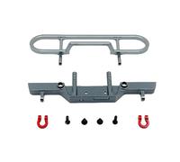 GTVNPOA Components For FMS 1/24 FCX24M For Camel Trophy D90 D110 For Discovery Of The First Generation Metal Upgrade Remote Control Car Front Bumper(Gray)