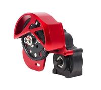 GTVNPOA For Axial AX-10 SCX-10 II VS4-10 1/10 Complete Metal 3 Gear Transmission Gearbox With Motor Gear RC Car Crawler For Chassis Upgrade Rc Vehicle Gearbox(Red)