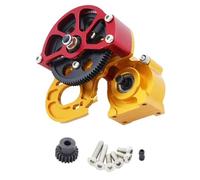 GTVNPOA For Axial For SCX10 1/10 Full Metal Gearbox Middle Transmission Box With Motor Gear RC Crawler Car Gear Box Upgrade Parts Rc Vehicle Gearbox(Yellow)