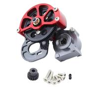 GTVNPOA For Axial For SCX10 1/10 Full Metal Gearbox Middle Transmission Box With Motor Gear RC Crawler Car Gear Box Upgrade Parts Rc Vehicle Gearbox(Titanium)