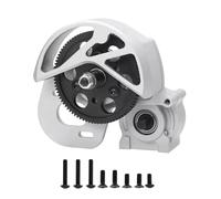 GTVNPOA For Axial For SCX10 I II AX10 SMT10 1/10 Complete Gearbox Transmission Box RC Car Crawler For Chassis Upgrade Parts Rc Vehicle Gearbox(Silver)