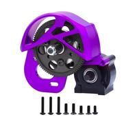 GTVNPOA For Axial For SCX10 I II AX10 SMT10 1/10 Complete Gearbox Transmission Box RC Car Crawler For Chassis Upgrade Parts Rc Vehicle Gearbox(Purple)