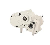 GTVNPOA For Axial For SCX10 II AXI03004 For Capra 1.9 For UTB 1/10 CNC Complete Gearbox Dig Transmission Box Dig Gear RC Crawler Upgrade Parts Rc Vehicle Gearbox(Silver)