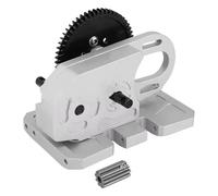 GTVNPOA For Axial For SCX10 II III For Capra For TRX4 For LCG 1/10 2 Low Gearbox Middle Transmission Box With Gear Skid Plate RC Crawler Upgrade Parts Rc Vehicle Gearbox(Silver)