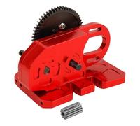 GTVNPOA For Axial For SCX10 II III For Capra For TRX4 For LCG 1/10 2 Low Gearbox Middle Transmission Box With Gear Skid Plate RC Crawler Upgrade Parts Rc Vehicle Gearbox(Red)