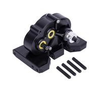 GTVNPOA For Axial For SCX10 II Pro For LCG 1/10 CNC Lightweight Adjustable Gearbox OD-3 Overdrive Transmission Crawler Car For Chassis Straight Axle Rc Vehicle Gearbox(Black)
