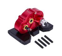 GTVNPOA For Axial For SCX10 II Pro For LCG 1/10 CNC Lightweight Adjustable Gearbox OD-3 Overdrive Transmission Crawler Car For Chassis Straight Axle Rc Vehicle Gearbox(Red)