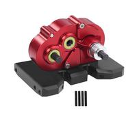 GTVNPOA For LCG For Axial For SCX10 II Pro For Capra 1/10 Lightweight OD-3 Overdrive Gearbox Transmission RC Crawler DIY For Chassis Upgrade Parts Rc Vehicle Gearbox(Red)