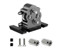 GTVNPOA For LCG For Capra For SCX10 1/10 PRO Aluminum Dual Transmission Dig Overdrive Gearbox With Delrin Skid RC Crawler Upgrade Rc Vehicle Gearbox(Gray)