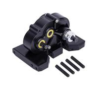 GTVNPOA For LCG For SCX10 III Pro For Capra 1/10 CNC Aluminum Gearbox OD-3 Overdrive Transmission Lightweight RC Crawler For Chassis Upgrade Parts Rc Vehicle Gearbox(Black)