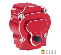 GTVNPOA For Redcat For Ascent 18 1/18 CNC Aluminum Transmission Gearbox With 11T Pinion Gears Complete Transmission RC Crawler Upgrade Parts Rc Vehicle Gearbox(Red)