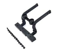 GTVNPOA Rc Accessories For Hyper GO For MJX H12Y H12+ Metal Front Collision Avoidance Rc Crawler Car Upgrade Parts(Black)