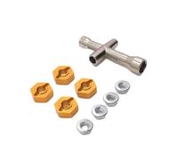 GTVNPOA Rc Accessories for MN-999 1/10 Metal Retrofit 12mm Hex Adapter Tire Wrench RC Car Upgrade Parts(Yellow)