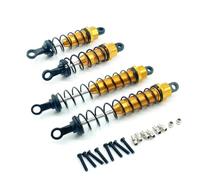 GTVNPOA Rc Accessories For WLtoys 12428 12423 1/12 Aluminum Front Rear Shock Absorber RC Car Crawler Short Course Truck Upgrade Parts(Yellow)