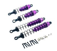 GTVNPOA Rc Accessories For WLtoys 12428 12423 1/12 Aluminum Front Rear Shock Absorber RC Car Crawler Short Course Truck Upgrade Parts(PURPLE)