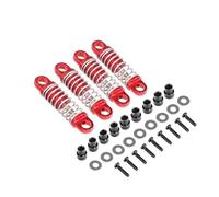 GTVNPOA Rc Accessories For WLtoys 284131 K969 K979 K989 K999 P929 P939 1/28 Metal Upgrade Shock Absorber RC Car Parts(Red)
