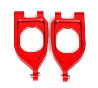 GTVNPOA Rc Accessories Parts For Arrma For Gorgon 4X2 Mega 550 Gpm M 1/10 Aluminum 7075 Front Upper Suspension Arms Model Accessory Assemble(Red)