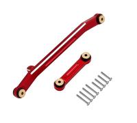 GTVNPOA Rc Accessories Parts For Axial For SCX24 For Deadbolt C10 For JLU For Gladiator For Bronco 1/24 Metal Steering Link Rod With Ball End RC Crawler Car(Red,Size1)