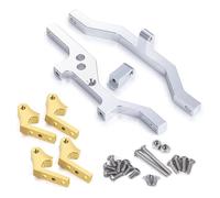 GTVNPOA Rc Accessories Parts For D90 II 1/10 Metal Pull Rod Base Axle Servo Mount Bracket RC Crawler Car Upgrade Accessories Modified Replacement Replace(Silver)