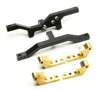 GTVNPOA Rc Accessories Parts For D90 II 1/10 Metal Pull Rod Base Axle Servo Mount Bracket RC Crawler Car Upgrade Accessories Modified Replacement Replace(Black)